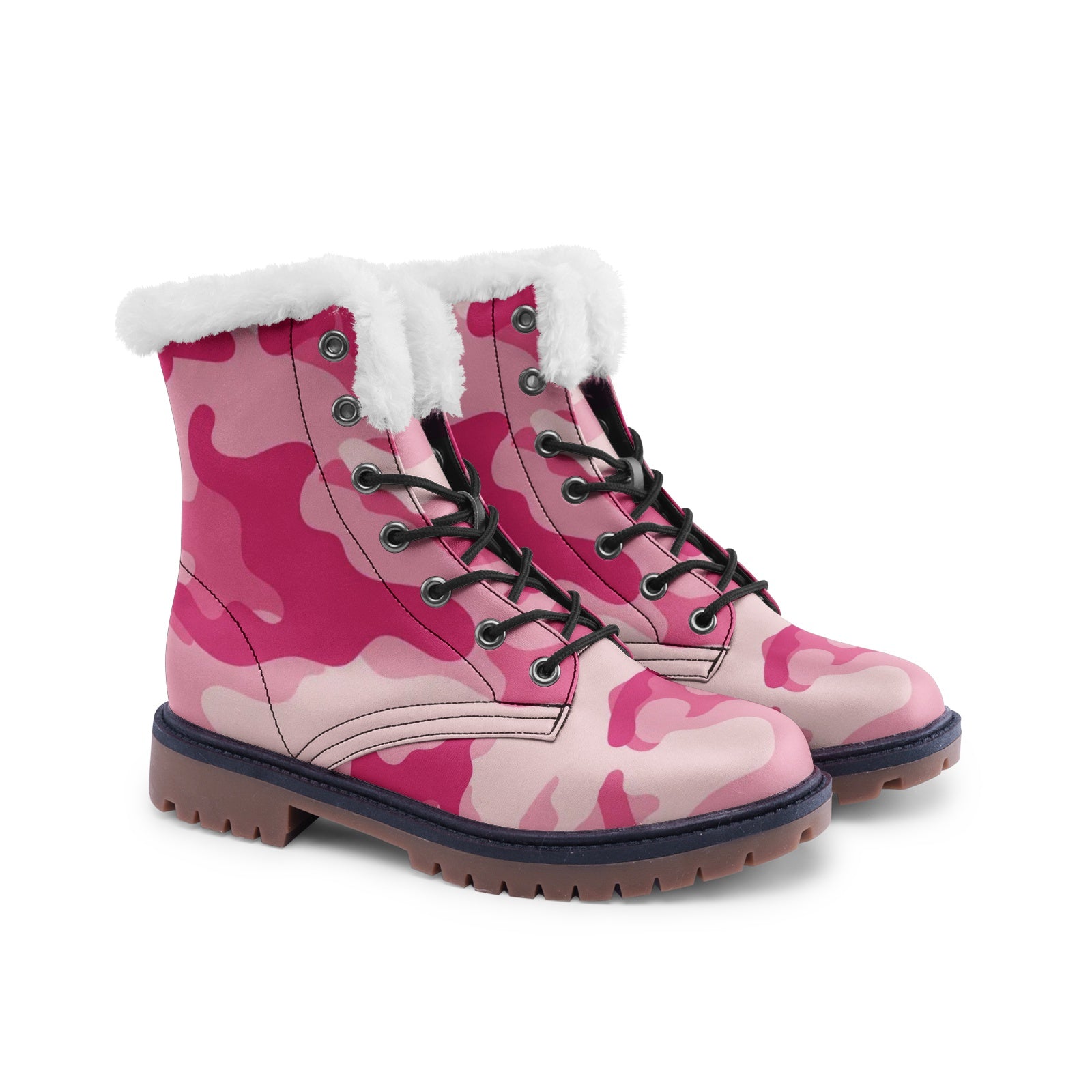 Snow Camo Boots | Lavender Pink Camouflage