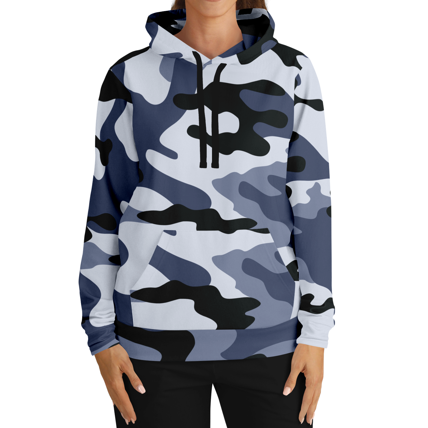 Camo Hoodie | Light Blue Camouflage Pullover