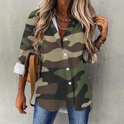 Women's Button-Up Camo Shirt | Classic Green