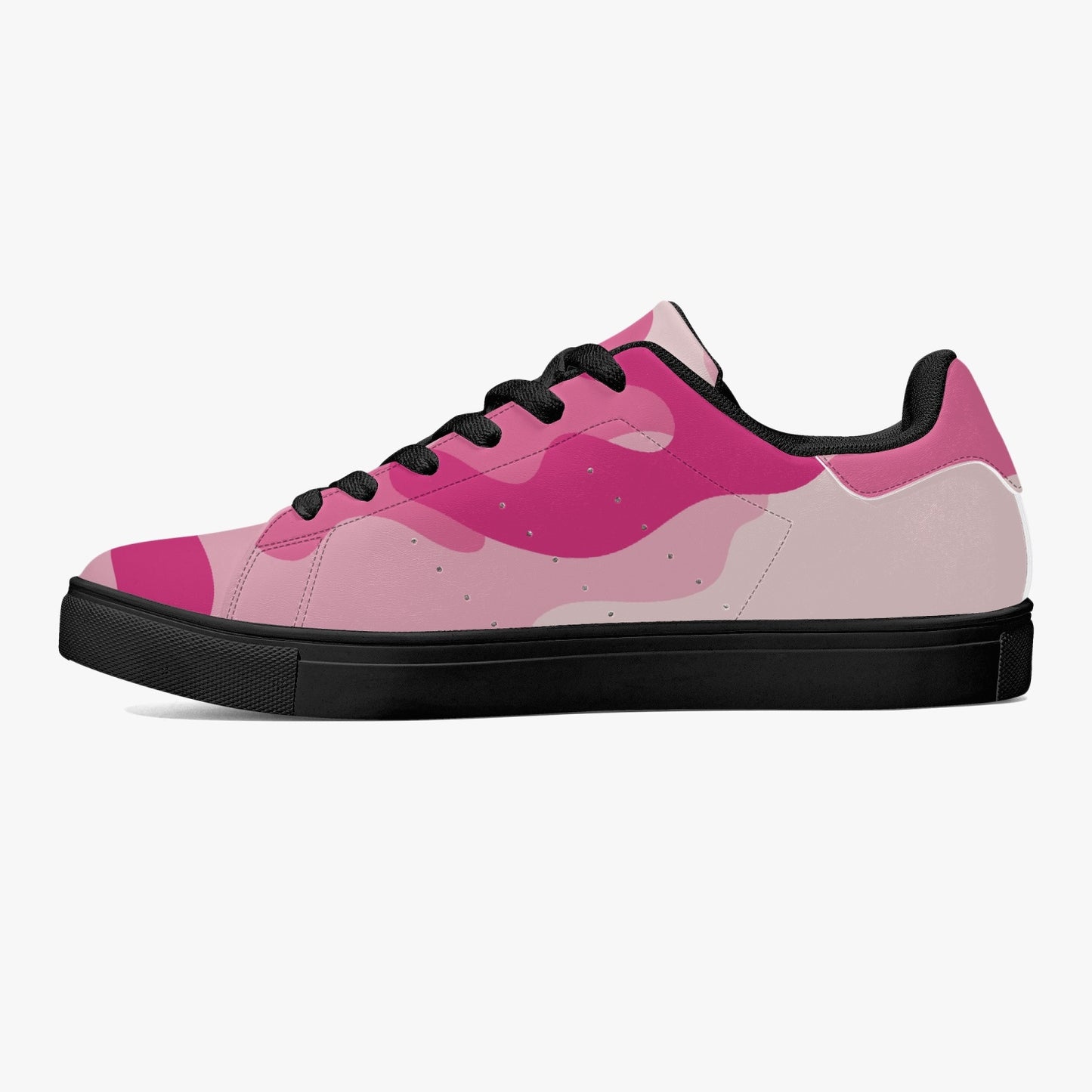 Camo Sneakers | Classic Low-Top Leather | Lavender Pink