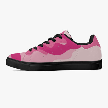 Camo Sneakers | Classic Low-Top Leather | Lavender Pink