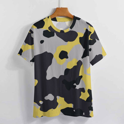 Camo Shirt | Yellow, Black & Silver Camouflage T