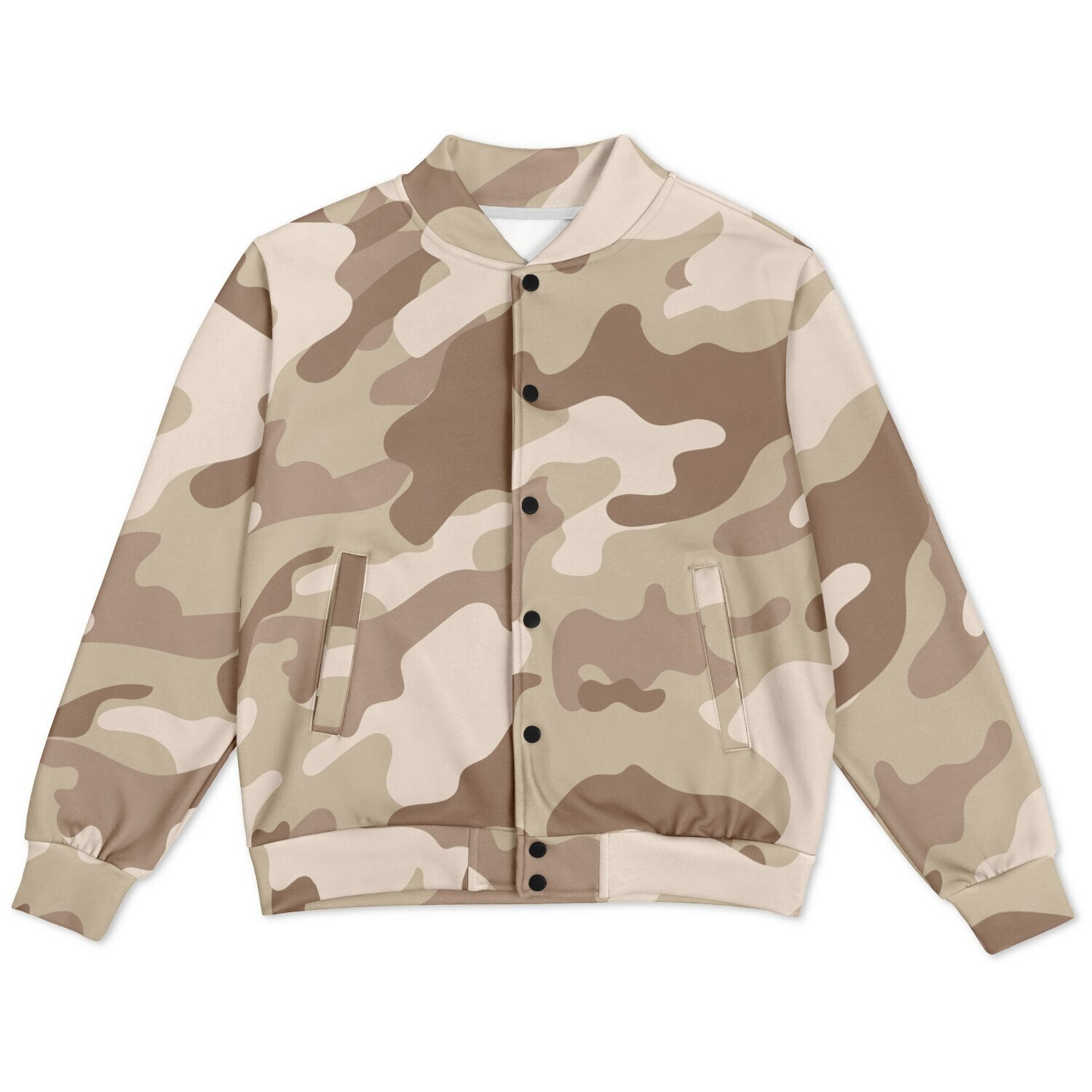 Baseball Jacket | Desert Brown Camouflage | Heavyweight Coat