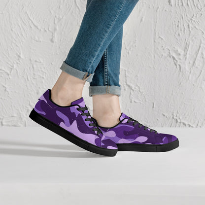 Camo Sneakers | Classic Low-Top | Purple, Blue, & Mauve