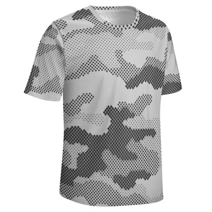 Camo Shirt | Black & White Dotted Camouflage T