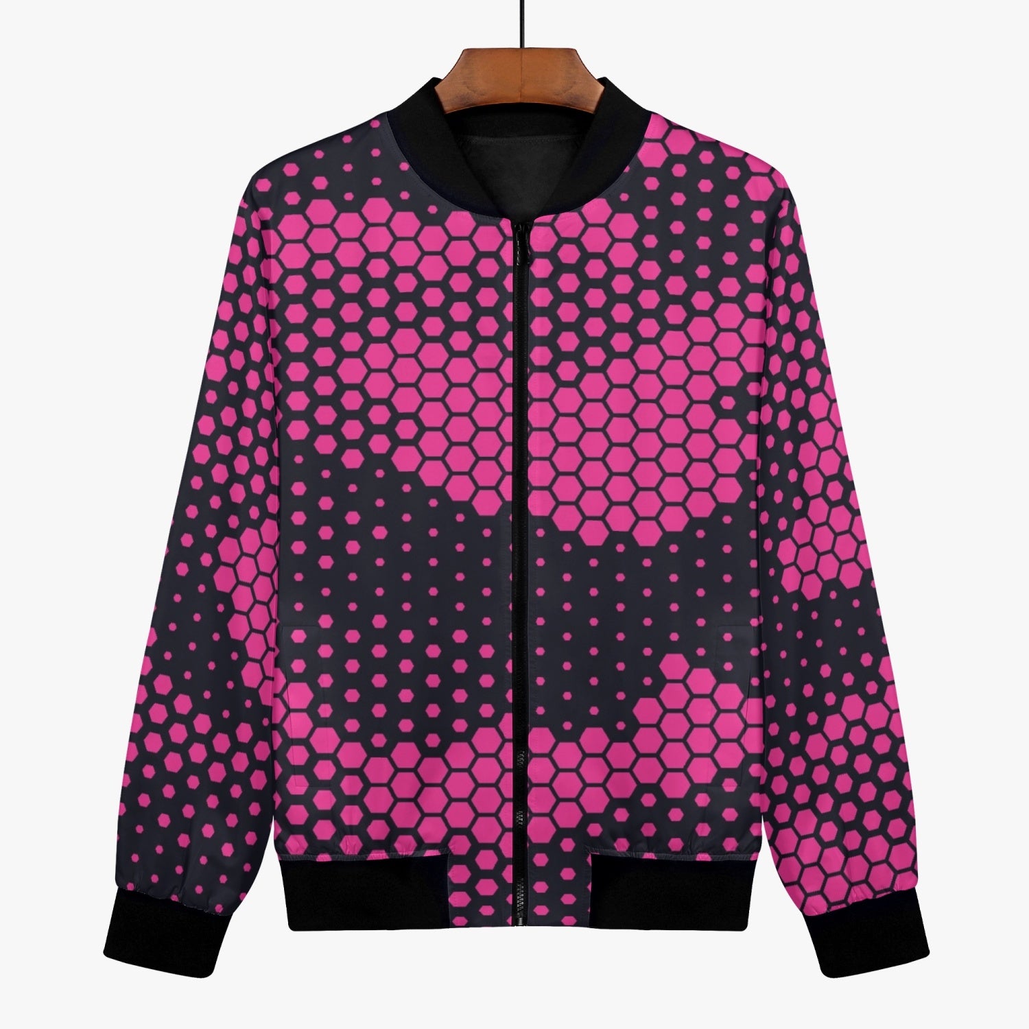 Women's Camo Bomber Jacket | Digital Pink Camouflage