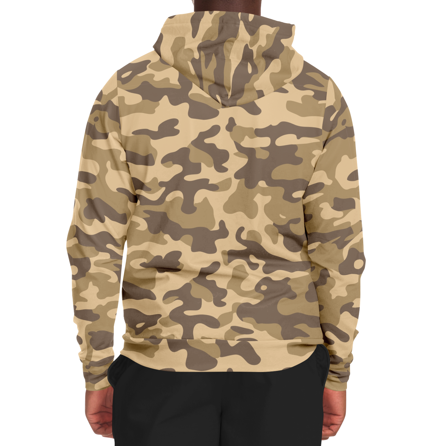 Zip-Up Hoodie | Khaki Camouflage