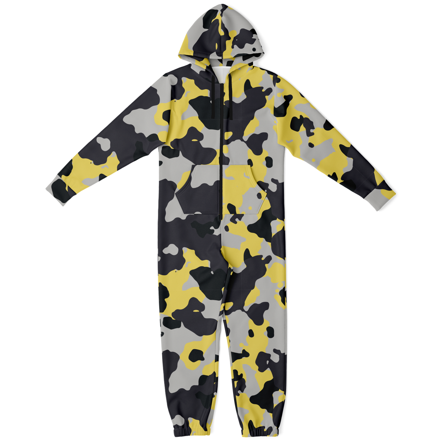 Camo Onesie | Yellow, Black and Silver Camouflage