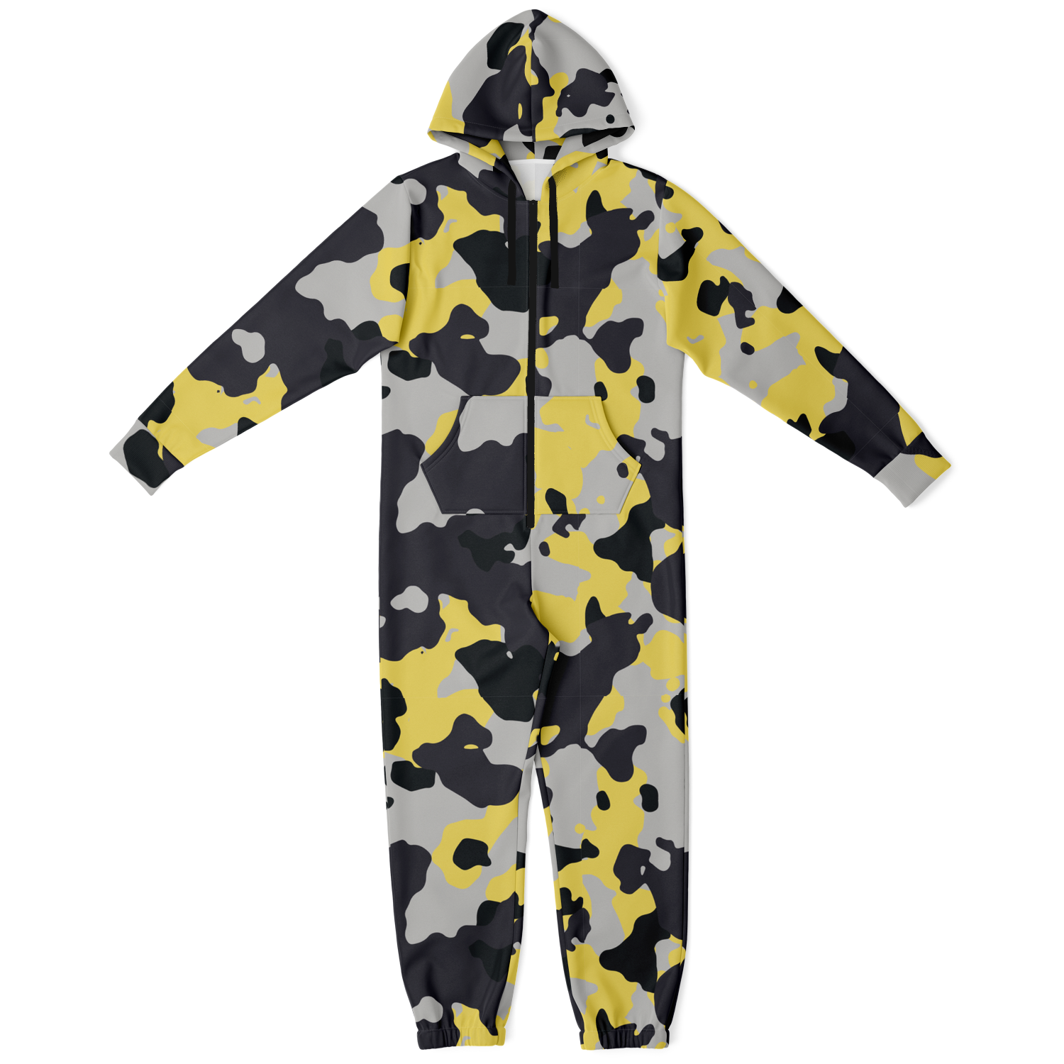 Camo Onesie | Yellow, Black and Silver Camouflage