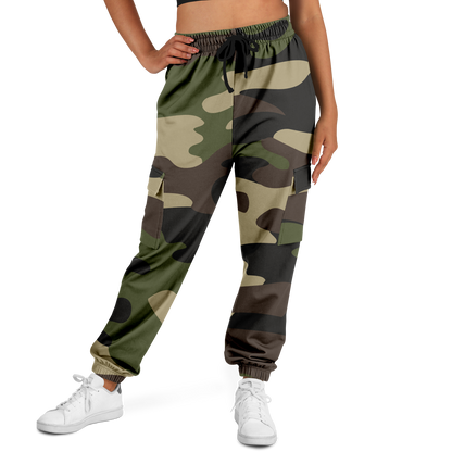 Camo Cargo Pants | Unisex | Classic Green Camouflage