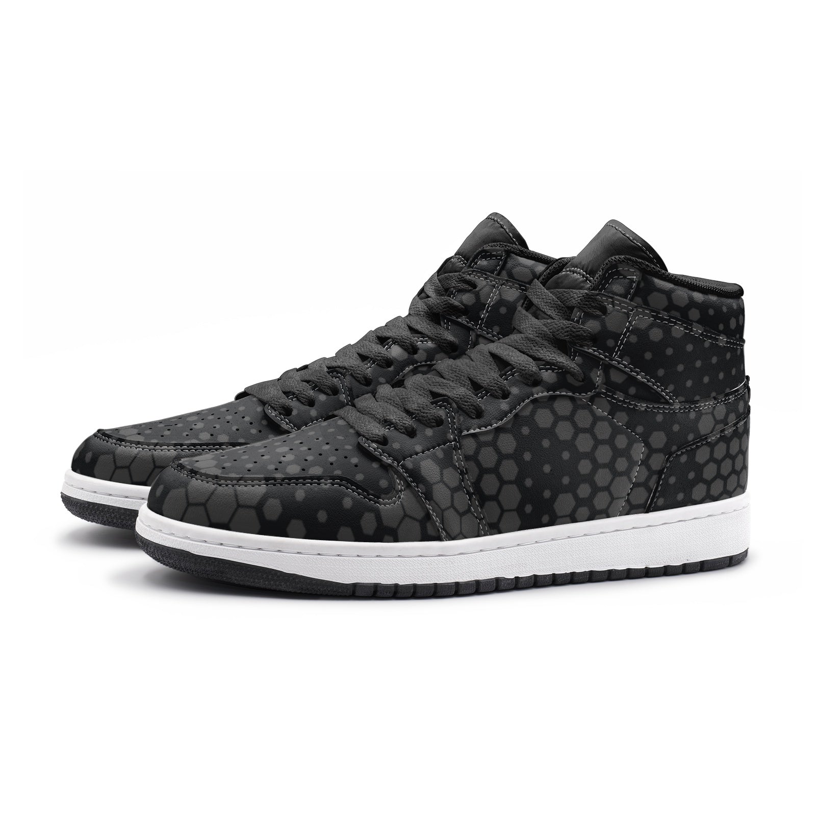 Black Camo Sneakers | High Top | Stylish Hive Camouflage