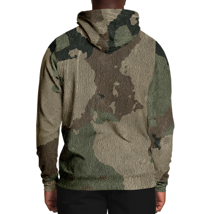 Camo Hoodie | Dirty Old Brown Camouflage Pullover