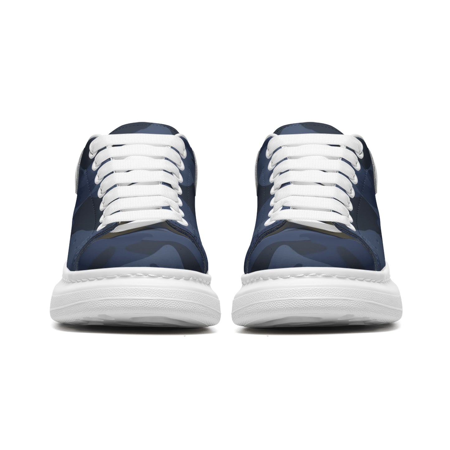 Oversized McQueen Sneakers | Deep Blue Camouflage