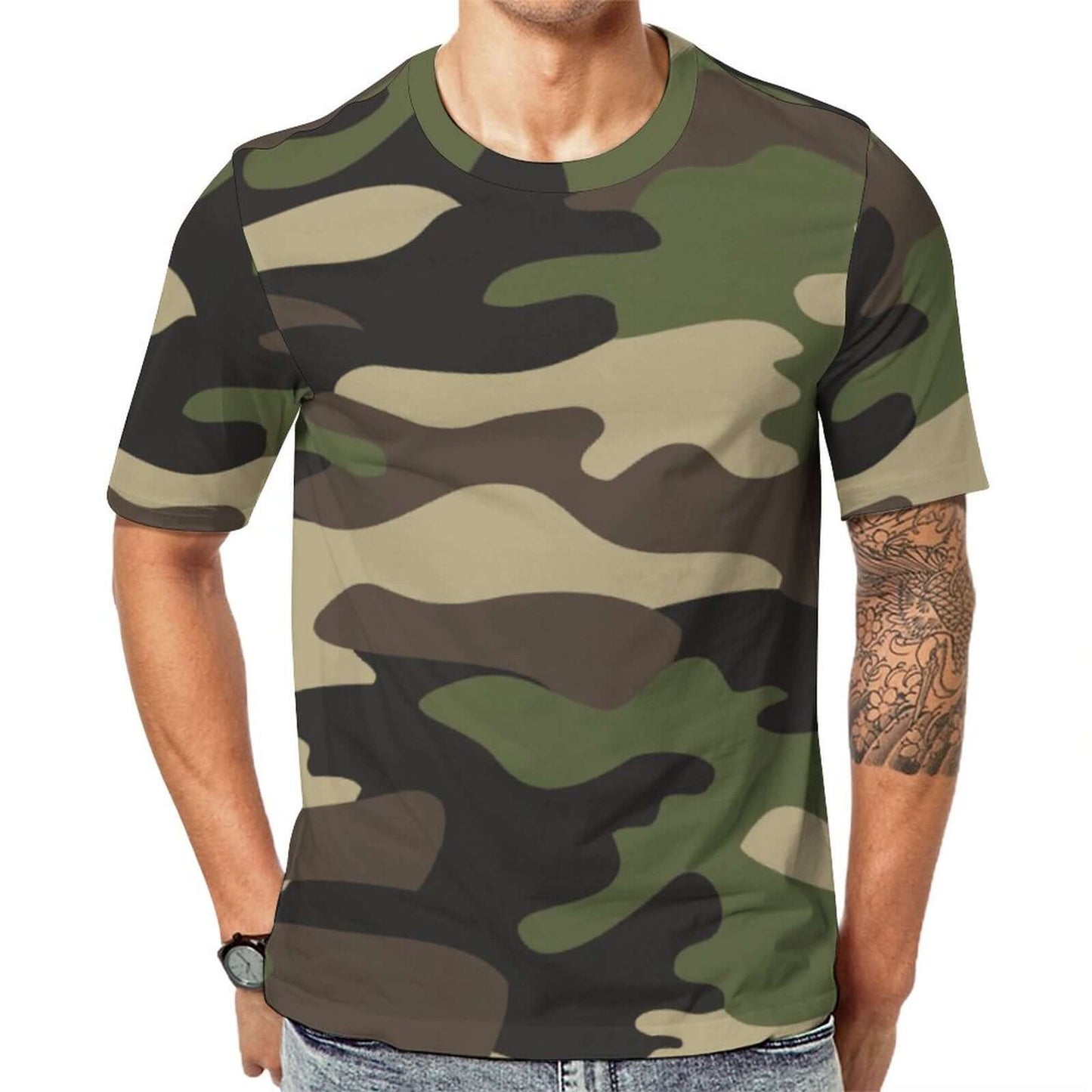 Camo Shirt | Classic Green Camouflage T