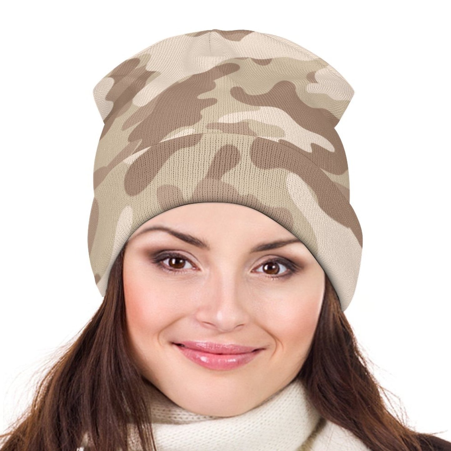 Camo Beanie | Desert Brown Camouflage