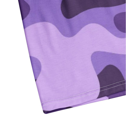 Camo Golf Shirt | Purple, Blue, and Mauve Camouflage