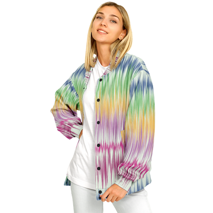 Baseball Jacket | Washed Digital Watercolor | Boho Camouflage