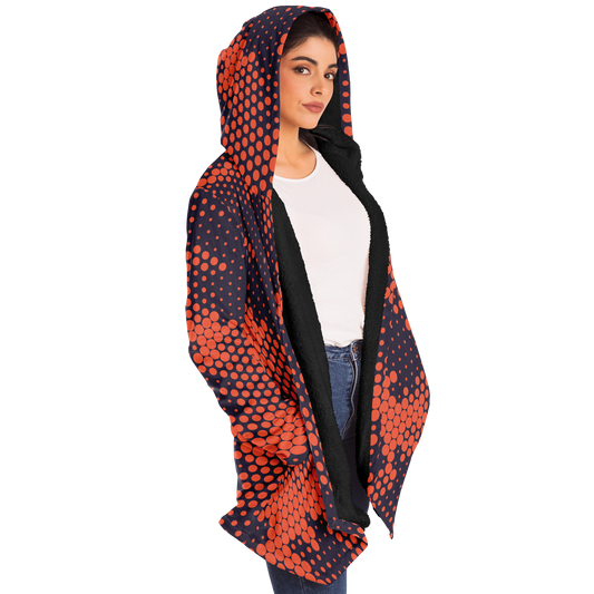 Camo Cloak | Orange & Blue Digital Camouflage | Microfleece