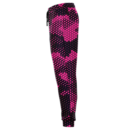 Camo Sweatpants | Unisex | Pink Digital Dotted Hexagonal