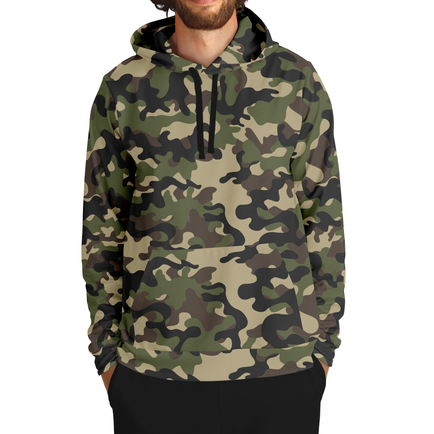 Brown Camo Hoodie | Classic Military Camouflage