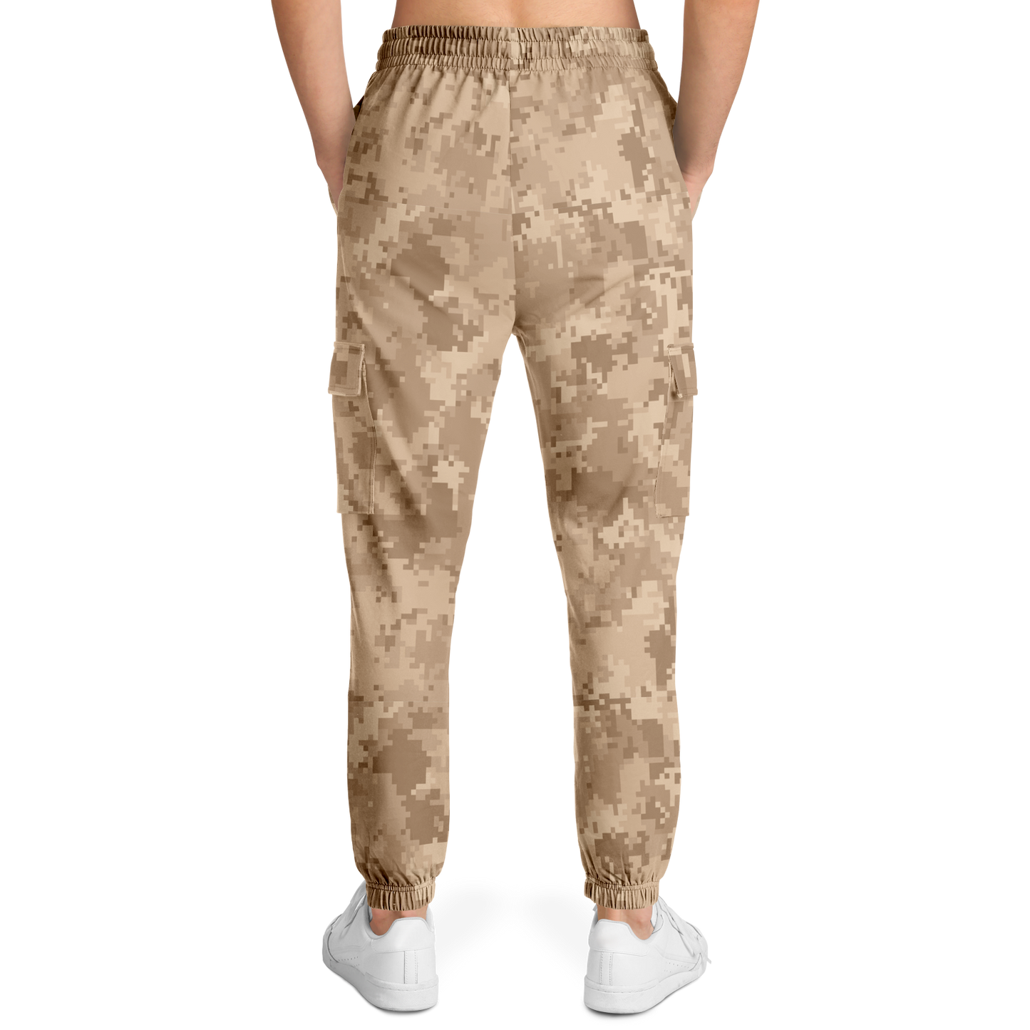 Brown Camo Cargo Pants | Pixel Camouflage | Unisex