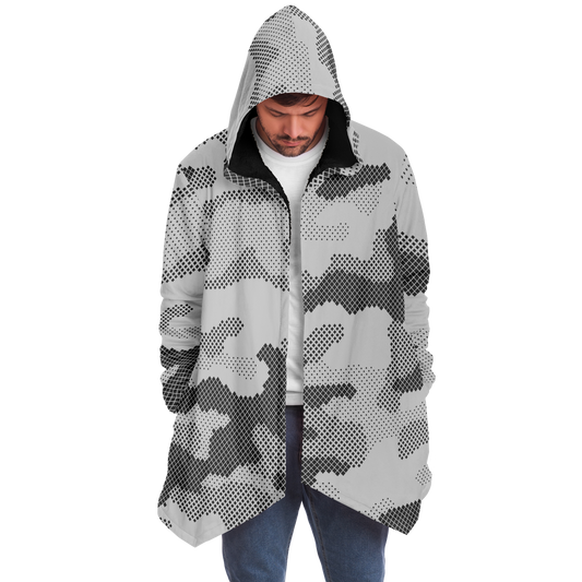 Camo Cloak | Gray Digital Camouflage | Microfleece