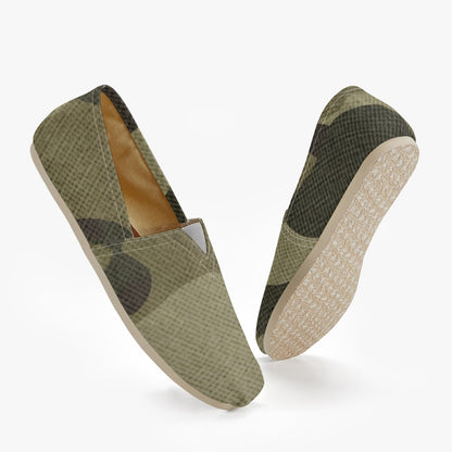 Camo Toms | Green Fabric Camouflage Canvas Shoes