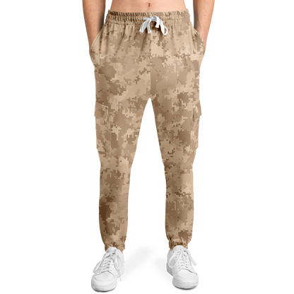 Brown Camo Cargo Pants | Pixel Camouflage | Unisex