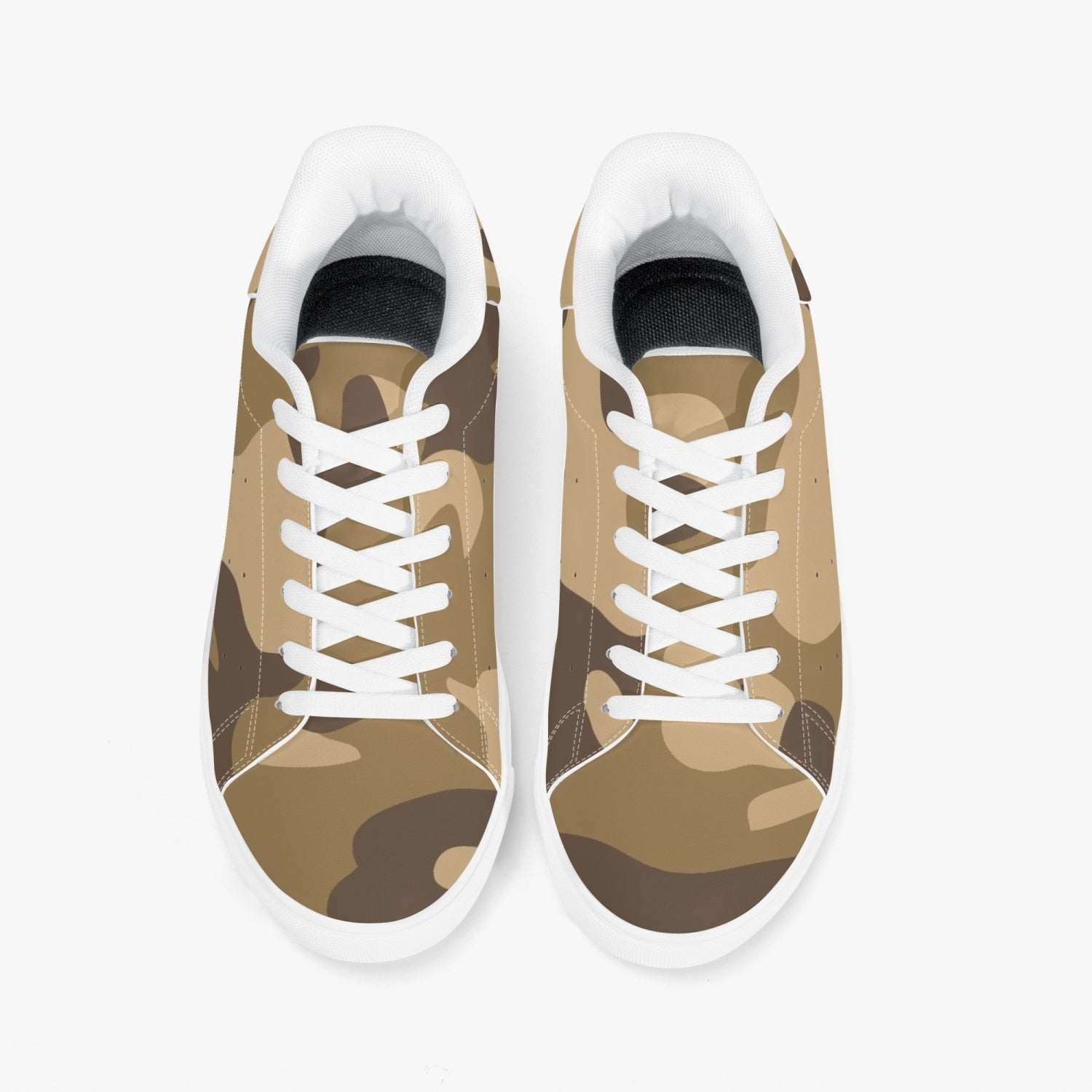 Camo Sneakers | Classic Low-Top Leather | Khaki