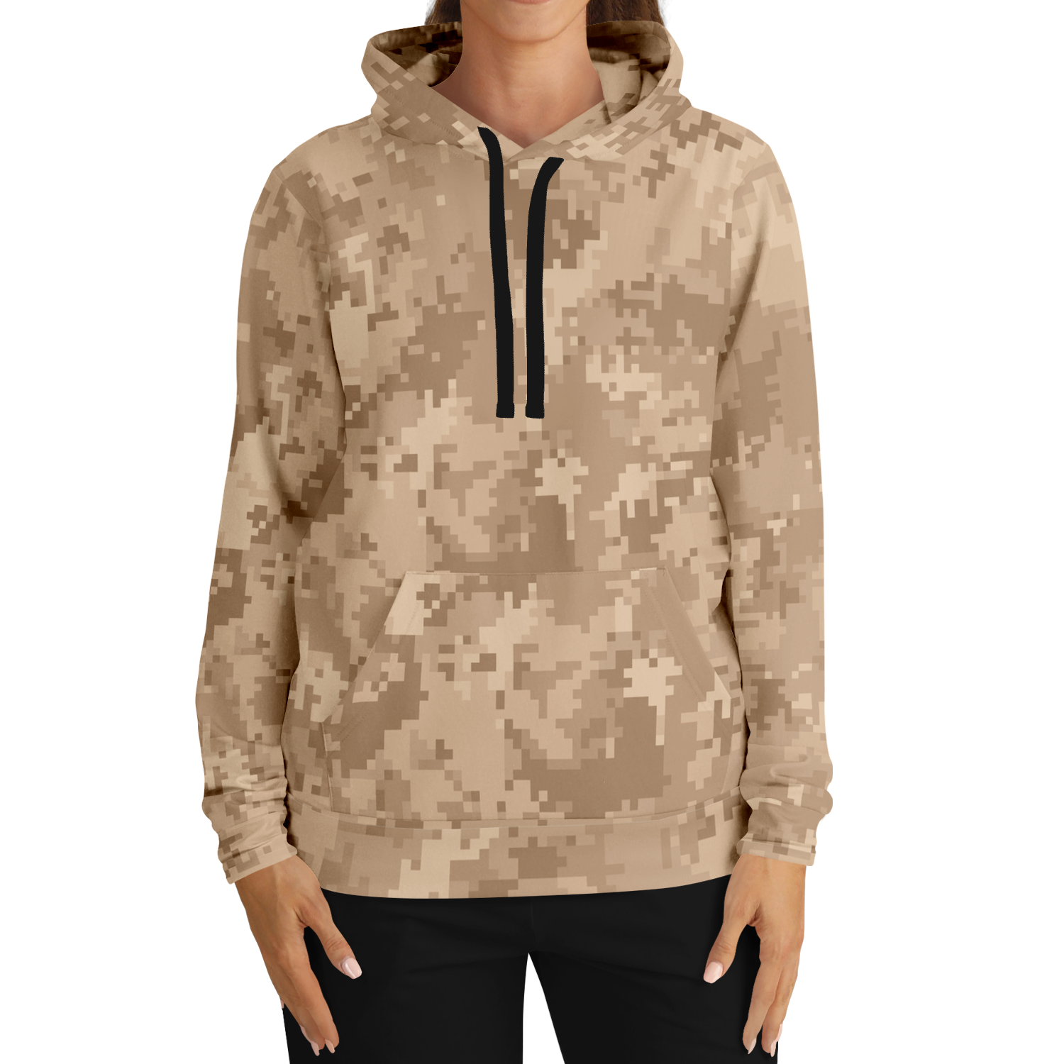 Brown Camo Hoodie | Pixel Digital Camouflage