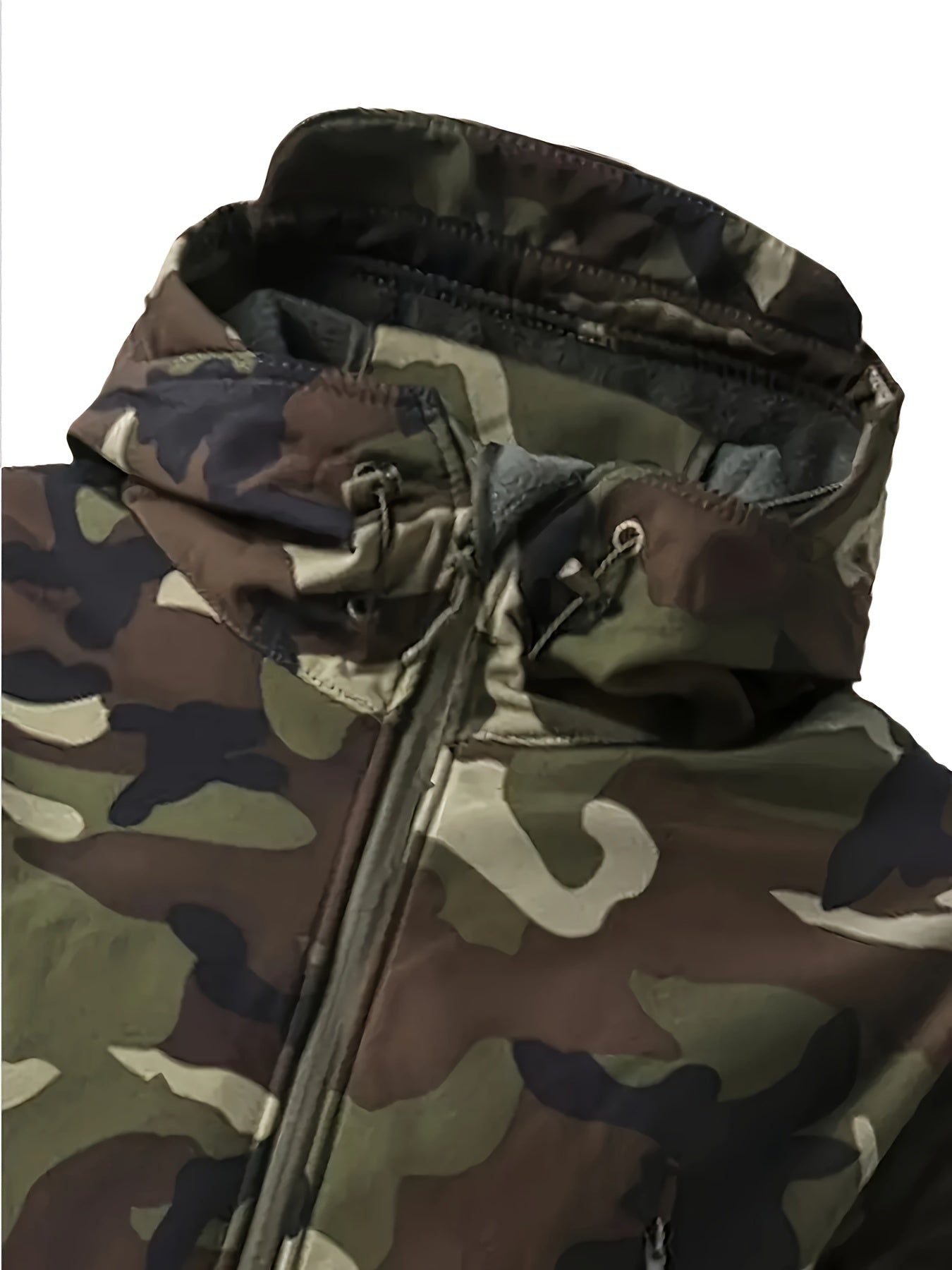 Men's Camouflage Hooded Jacket | Multi-Pocket Outdoor Coat