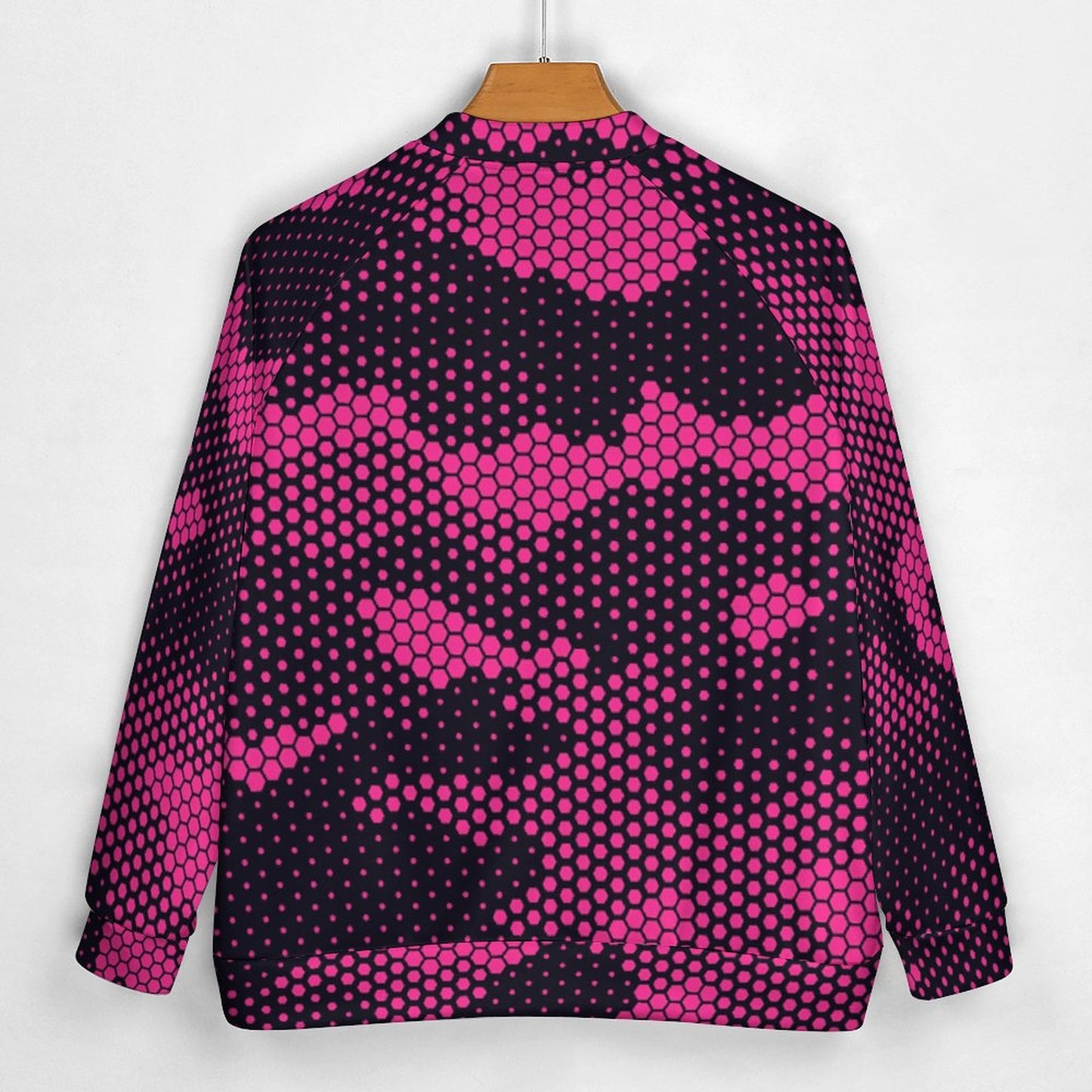 Men's Camo Jacket | Pink Digital Dotted Hexagonal