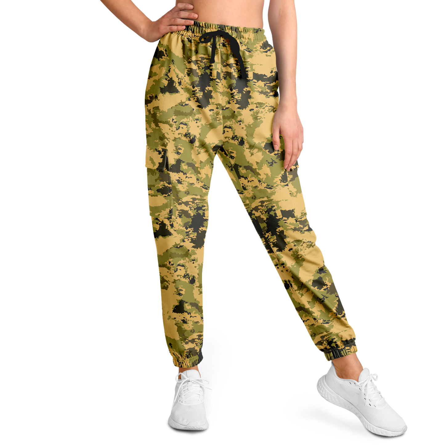 Desert Green Camo Cargo Pants | Unisex