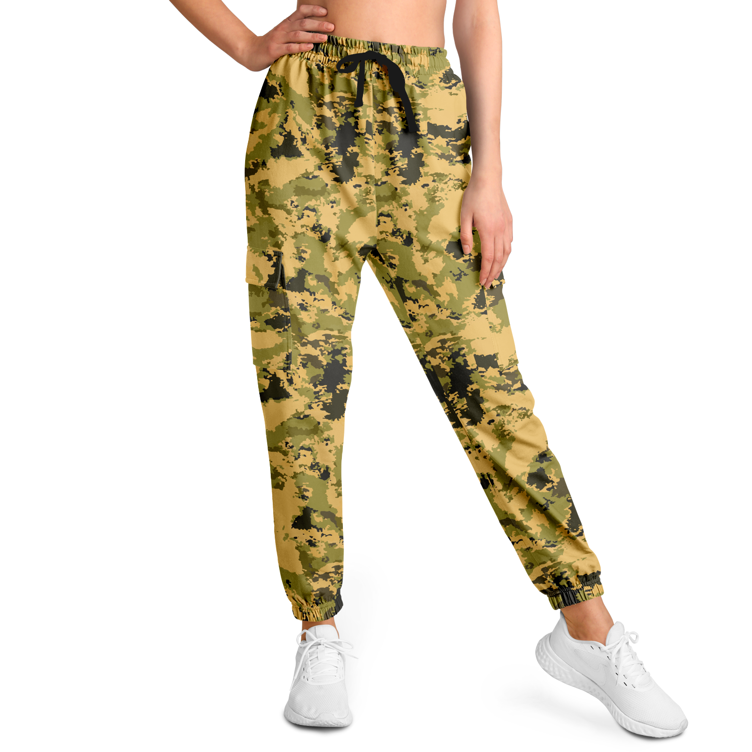 Desert Green Camo Cargo Pants | Unisex