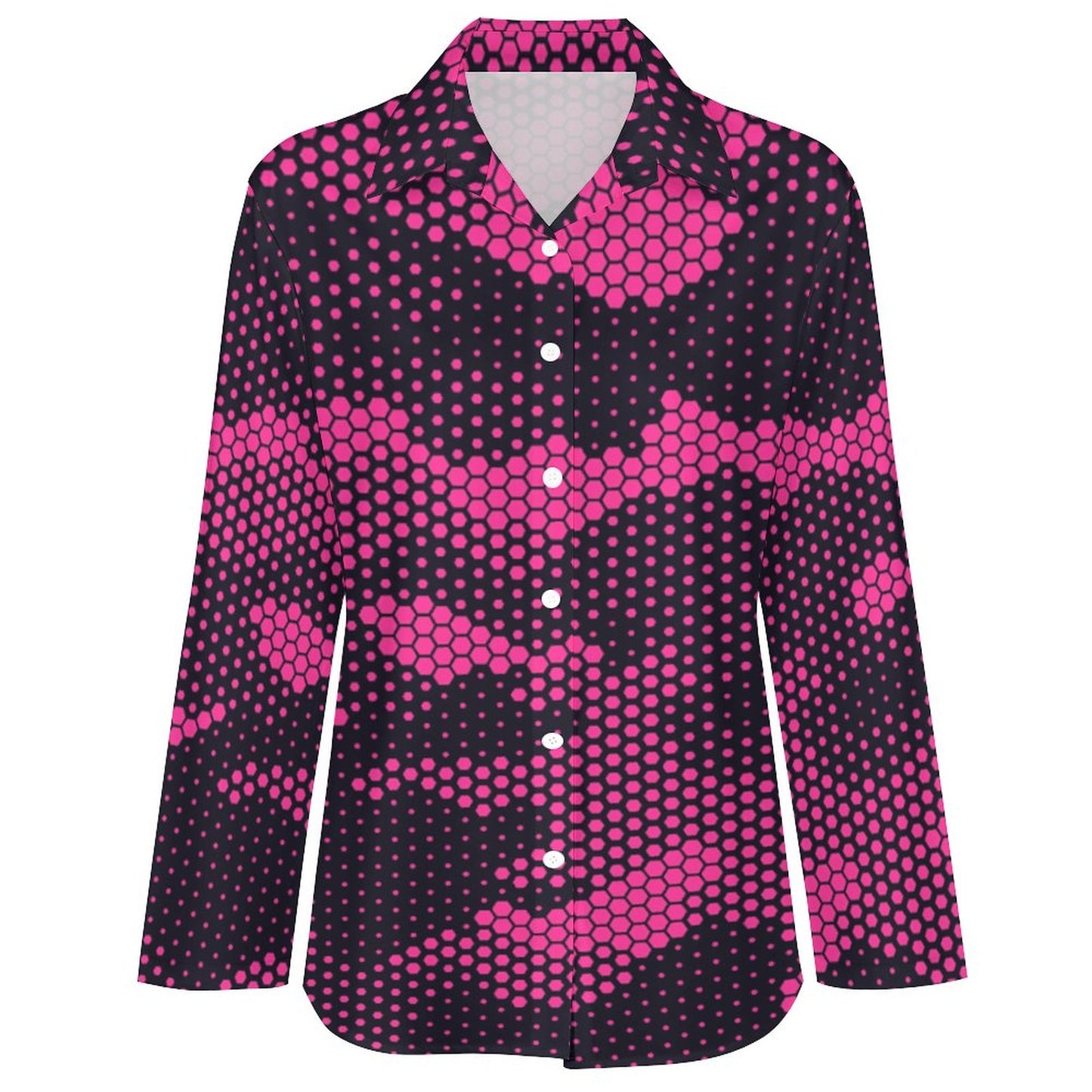 Women's Button-Up Camo Shirt | Digital Pink