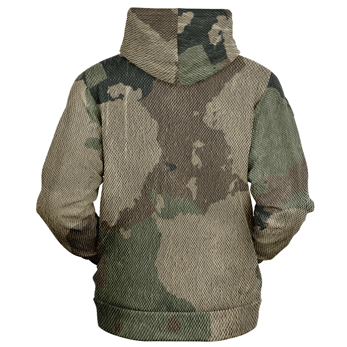 Zip-Up Hoodie | Dirty Brown Camouflage