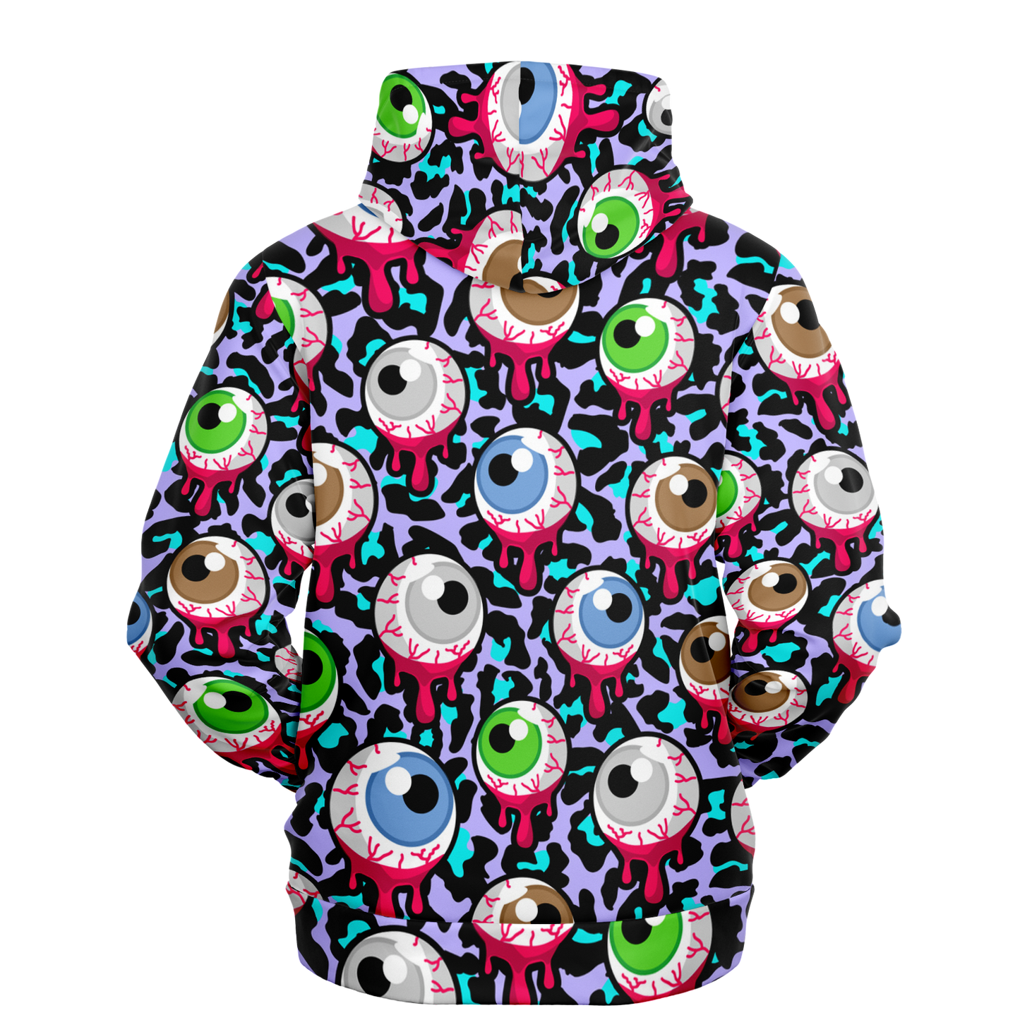 Zombie Hoodie | Bloody Alien Eyeballs, Creepy & Psychedelic