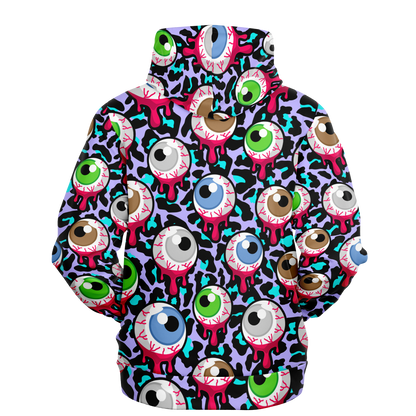 Zombie Hoodie | Bloody Alien Eyeballs, Creepy & Psychedelic