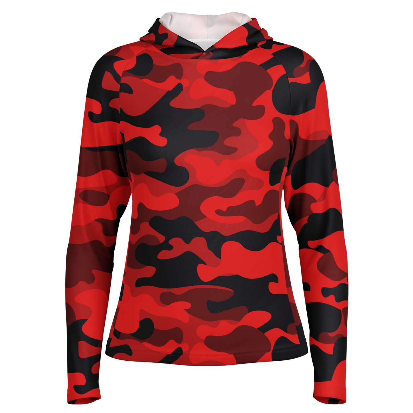 Long Sleeve Performance Shirt for Women | Red & Black Camo