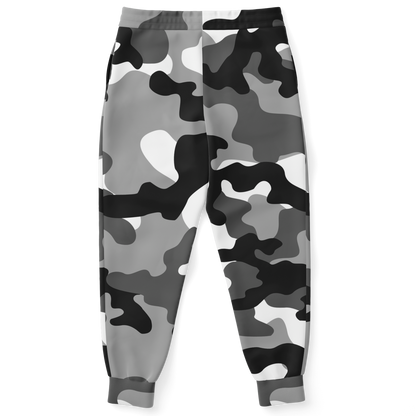 Camo Joggers | Unisex | Black, White & Gray