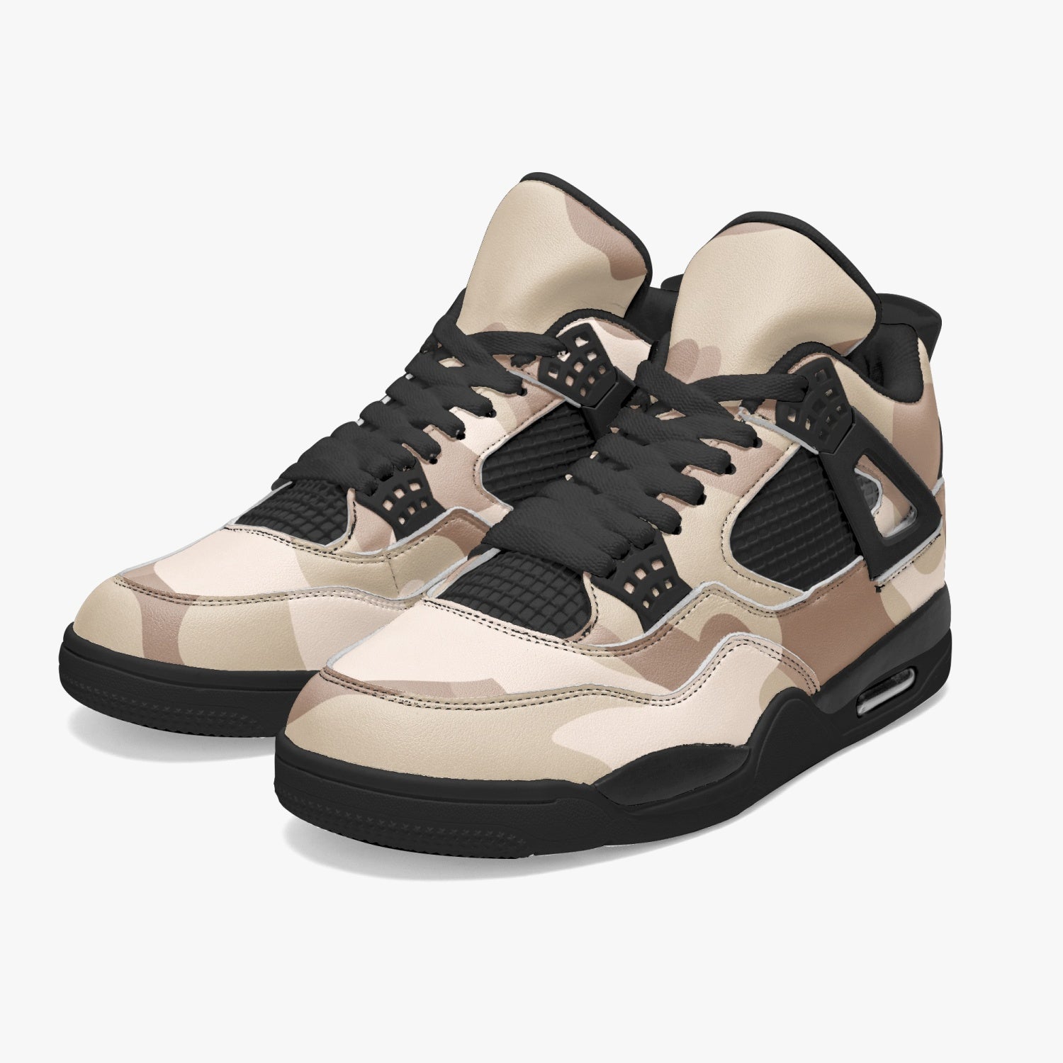 Camo Jordans AJ4 | Desert Brown Camouflage