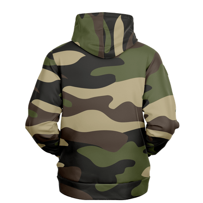 Camo Hoodie | Classic Green Camouflage Pullover