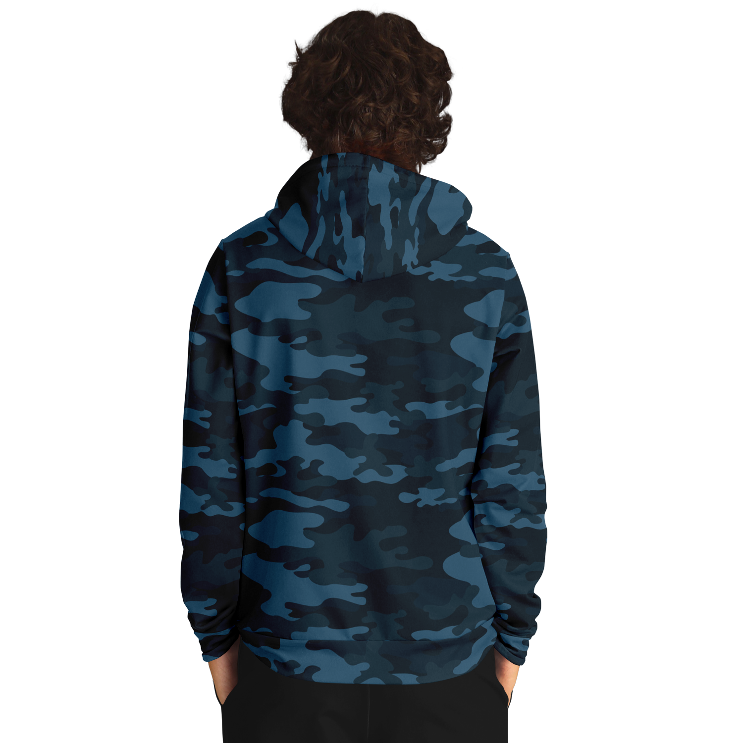 Blue Camo Hoodie | Classic Military Design