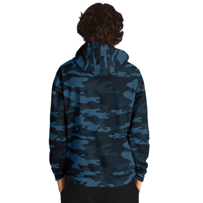 Blue Camo Hoodie | Classic Military Design