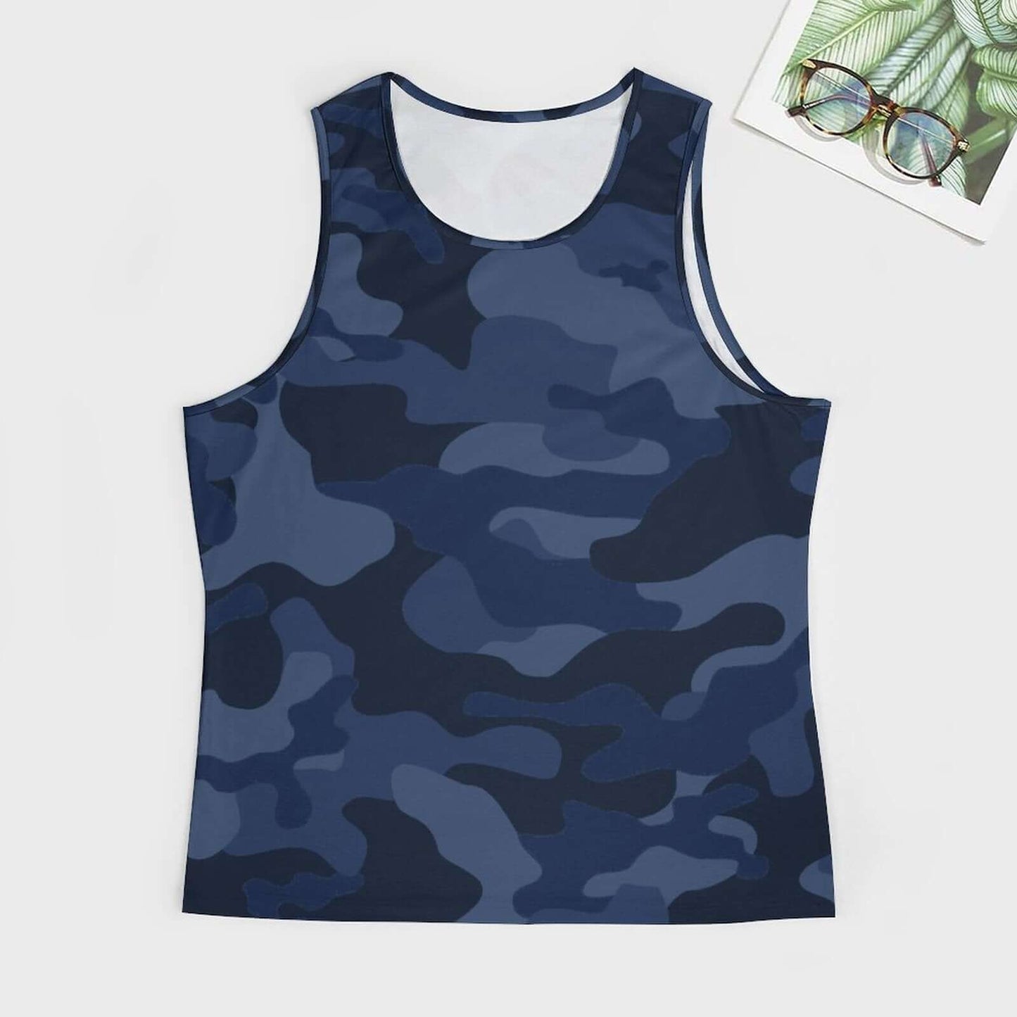 Camo Tank Top | Deep Blue Camouflage