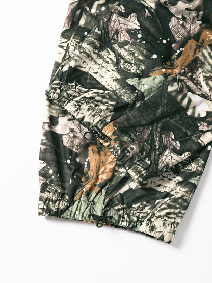 Men's Camo Cargo Pants with Multi-Pocket | Loose Fit