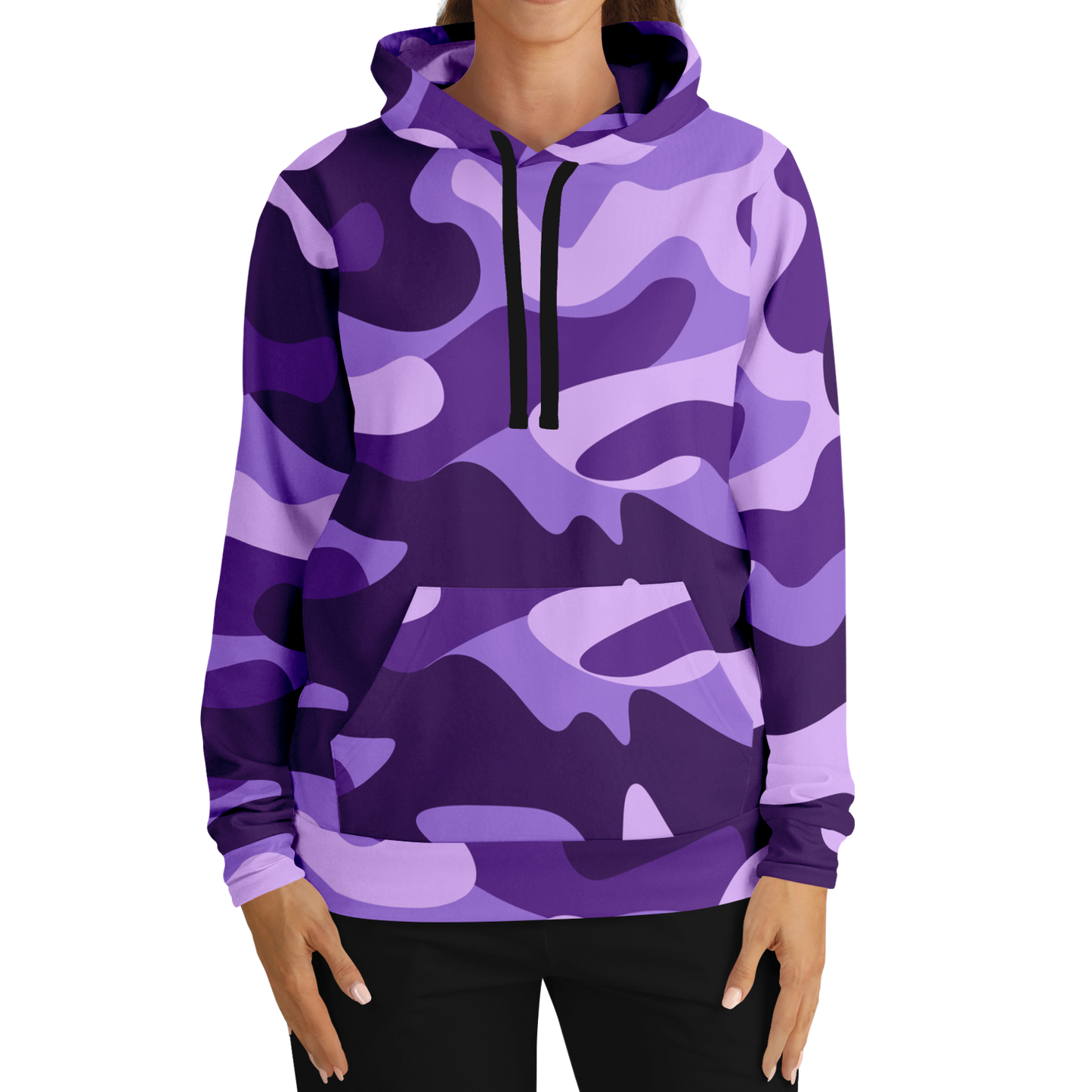 Camo Hoodie | Purple, Blue & Mauve Camouflage Pullover