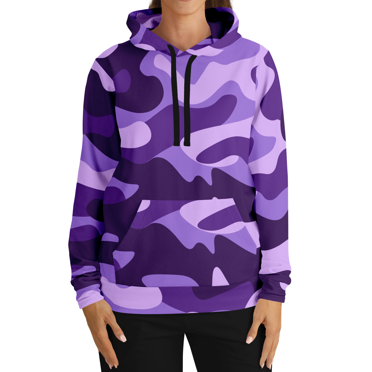 Camo Hoodie | Purple, Blue & Mauve Camouflage Pullover