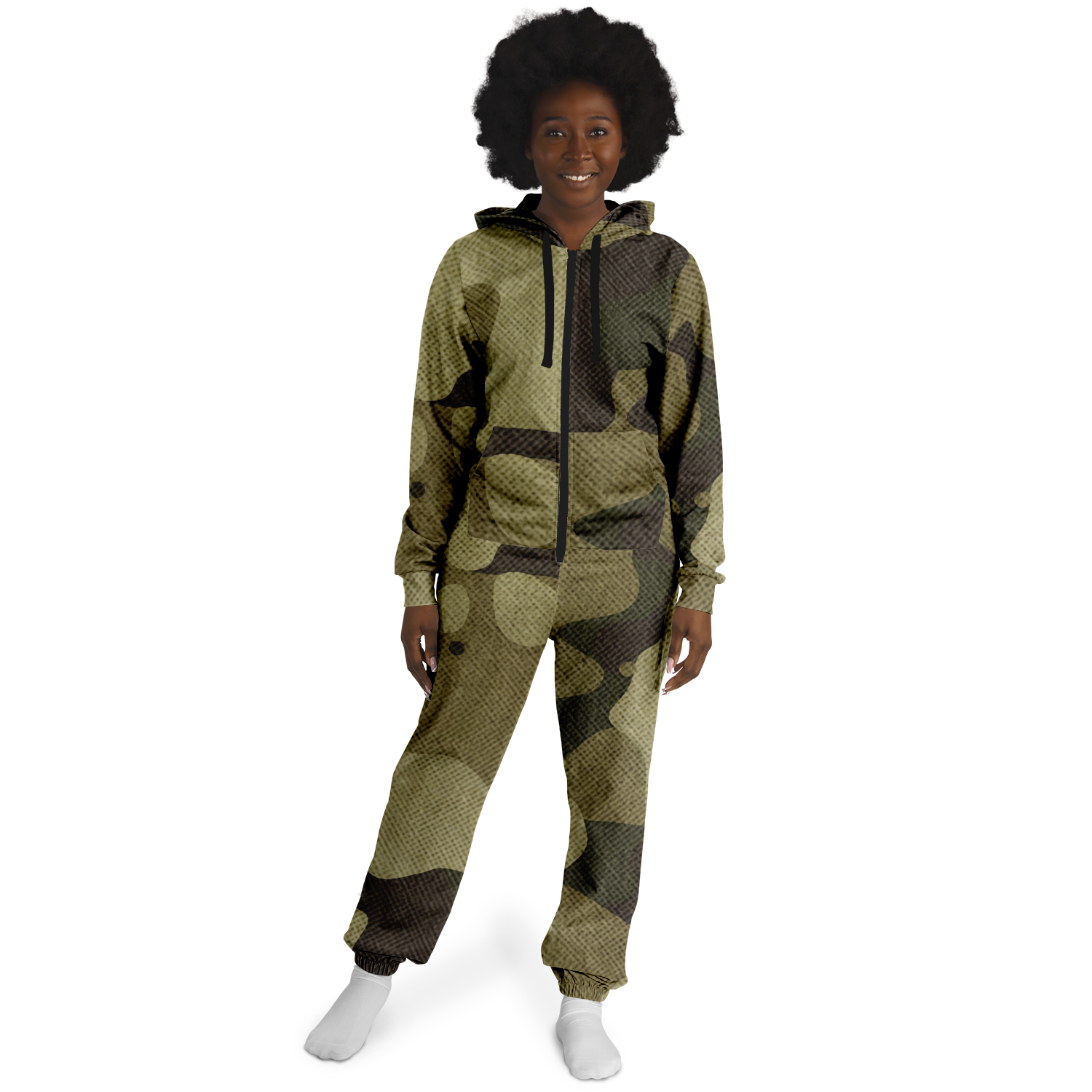 Camo Onesie | Green Fabric Camouflage