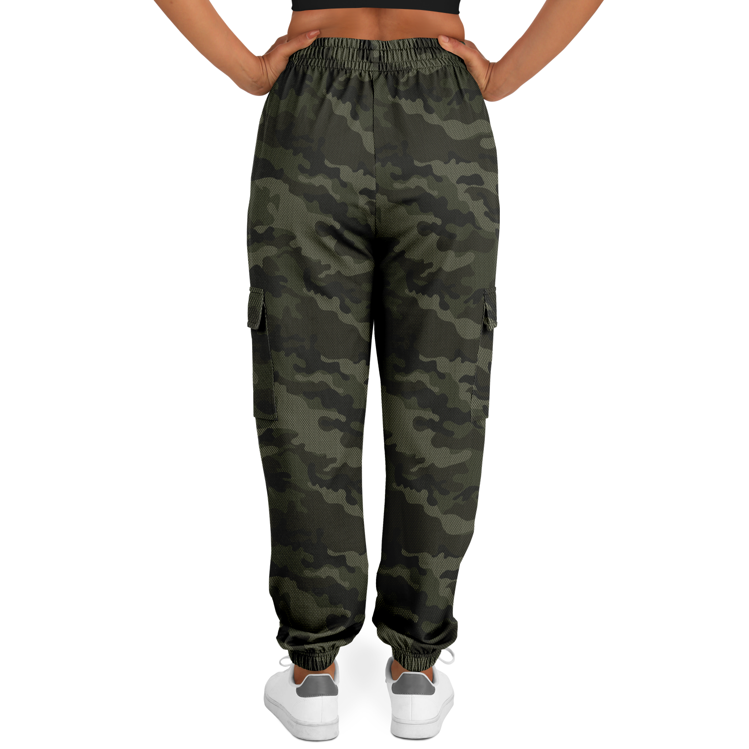 Military Green Camo Cargo Pants | Unisex